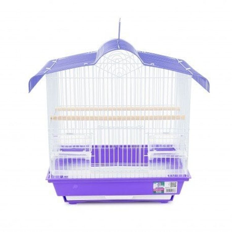 Tootefoto - Panama lemmiklooma linnupuur, mar, lilla ja valge, m dud. 36 x 28,8 x 40,2 cm