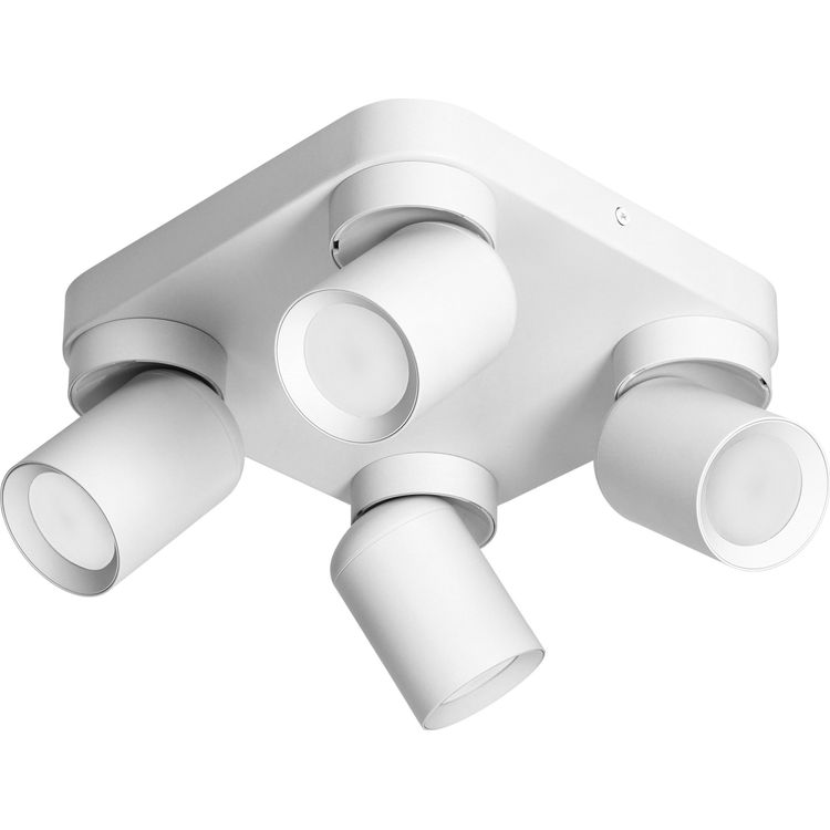 Tootefoto - Orno MALTA SP 4 laelamp, seina- ja laekinnitus, GU10 max. 4x12W, IP20, valge, kandiline alus