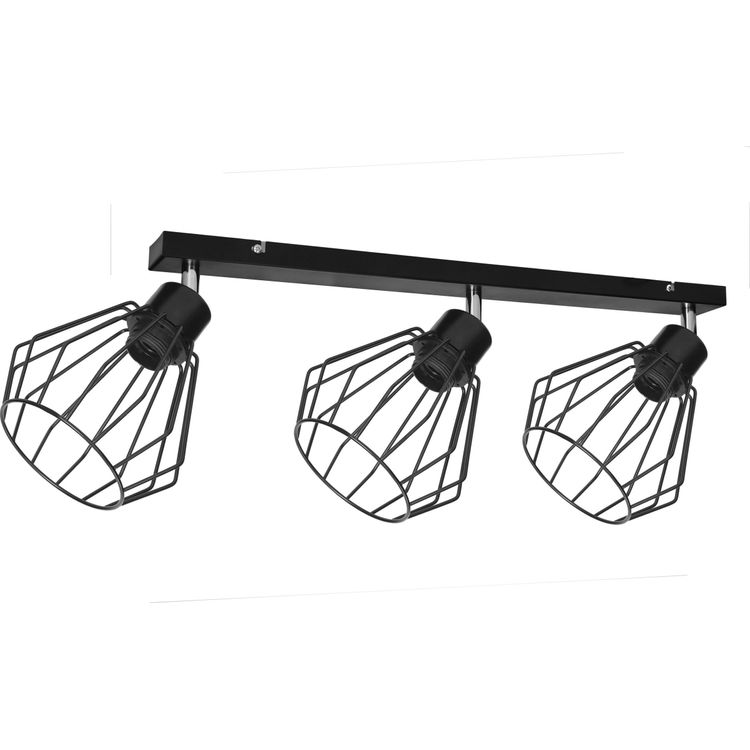 Tootefoto - Orno PINO laelamp, seina- ja laekinnitus. v imsus max. 3x60W, E27, must, riba