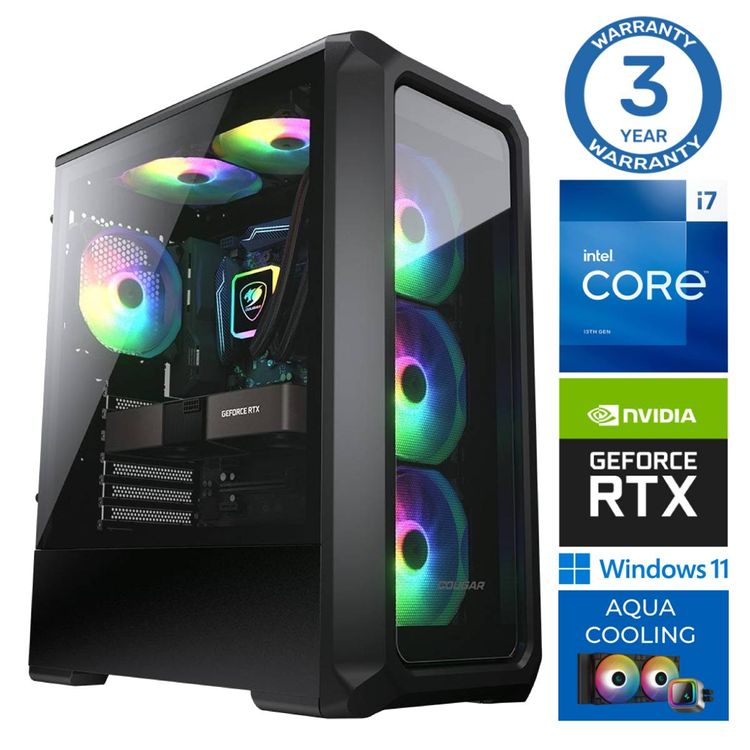 Tootefoto - INTOP AQUA i7-14700F 64GB DDR5 500SSD M.2 NVME+4TB RTX5060Ti 16GB WIN11Pro