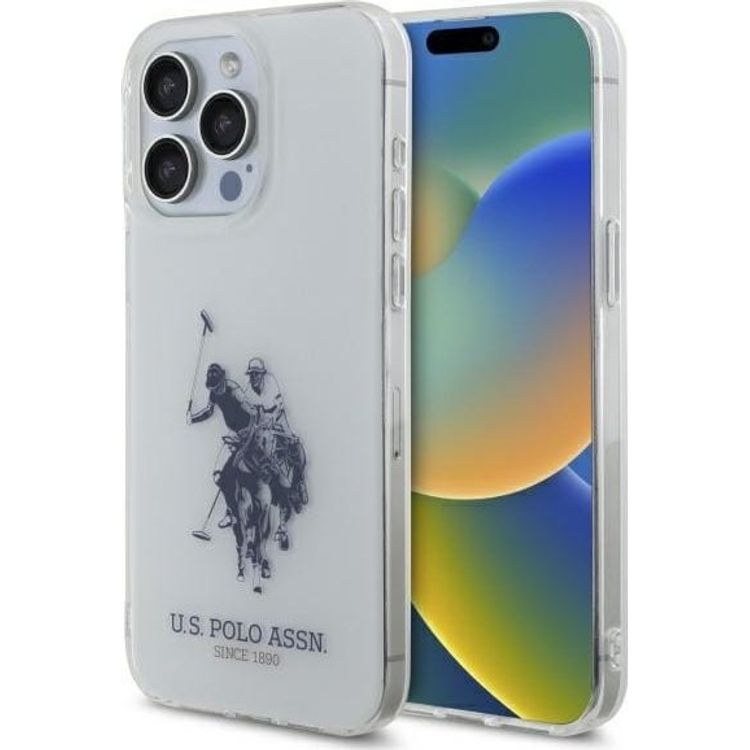 Tootefoto - US Polo USHCP15XTPUHRBH iPhone 15 Pro Max 6,7" valge/valge l ikiv suur logo