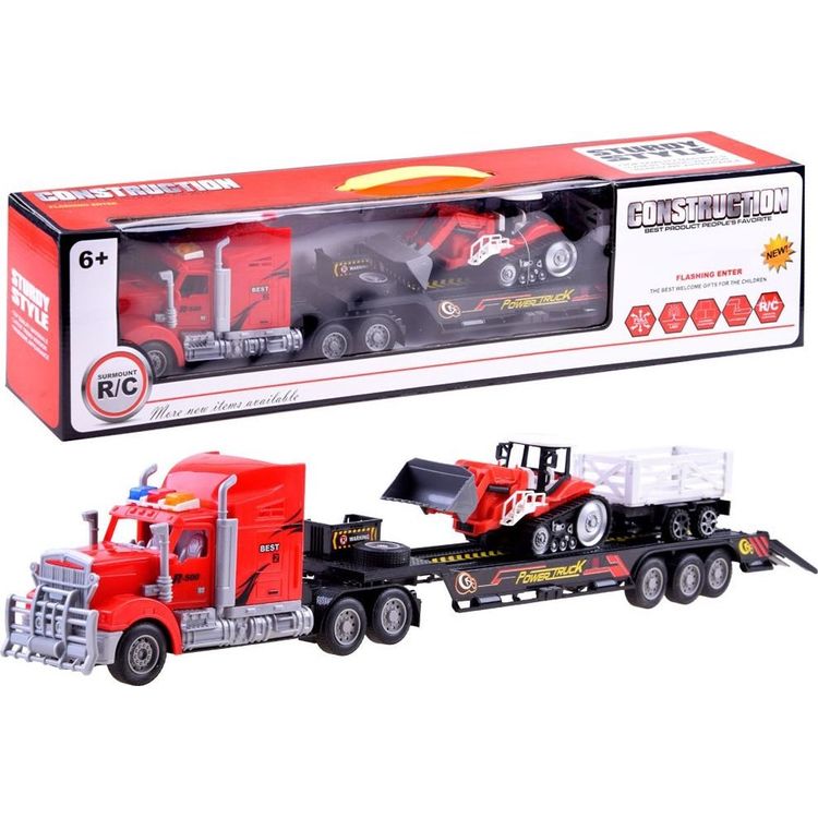 Tootefoto - Jokomisiada Tir Puksiirauto + Traktor koos haagisega R/C komplekt RC0208