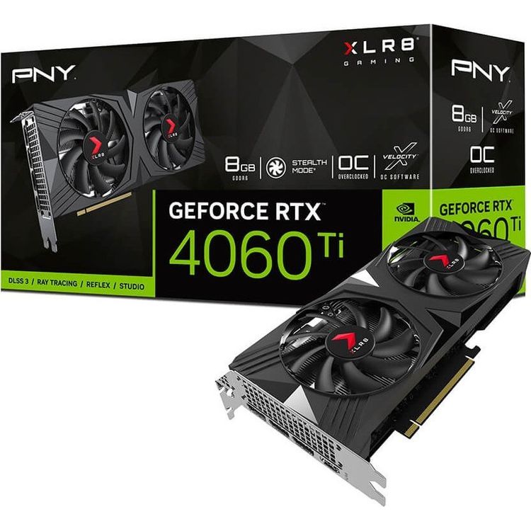 Tootefoto - PNY graafikakaart GeForce RTX 4060 Ti 8GB VERTO OC DUAL FAN DLSS 3 graafikakaart