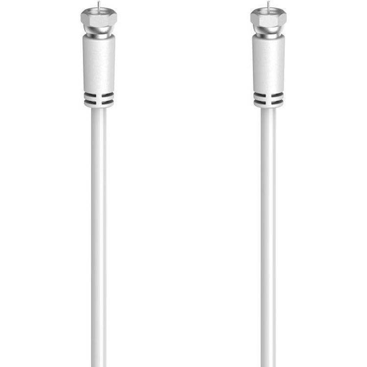 Tootefoto - Hama Classic Line SAT-Anschlusskabel, F-Stecker - F-Stecker, 1,5 m, 90 dB, Wei (00305059)