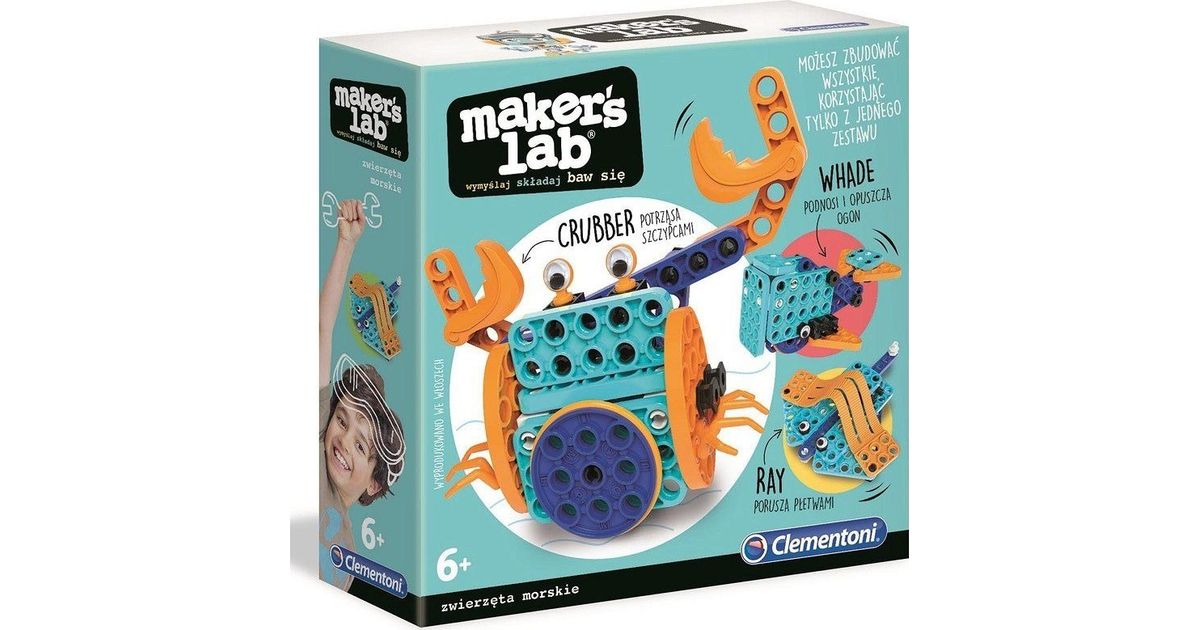 Clementoni Makers Lab Creative Kit Sea Animals - Constructors -  Construction - Toys - Children's and baby accessories - MT Shop