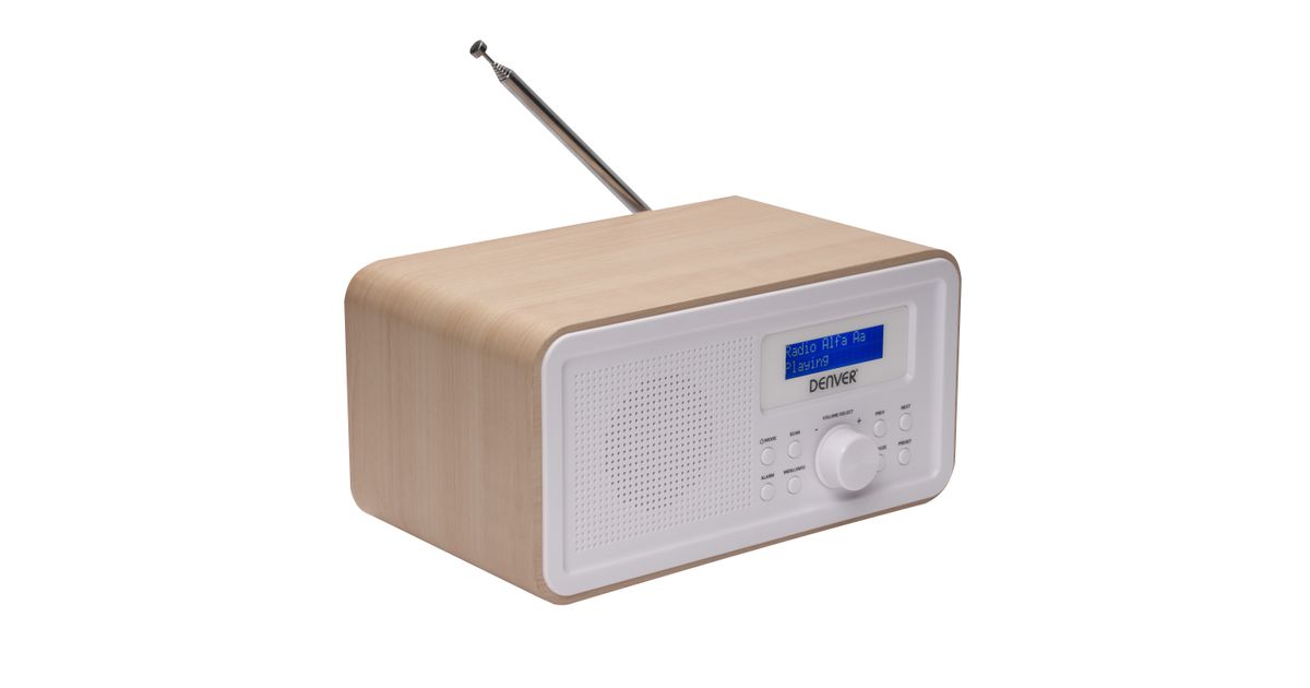 Denver DAB-30LIGHTWOOD radio Personal Digital Wood - Radios - AV-equipment  & accessories - Audio-video - MT Shop