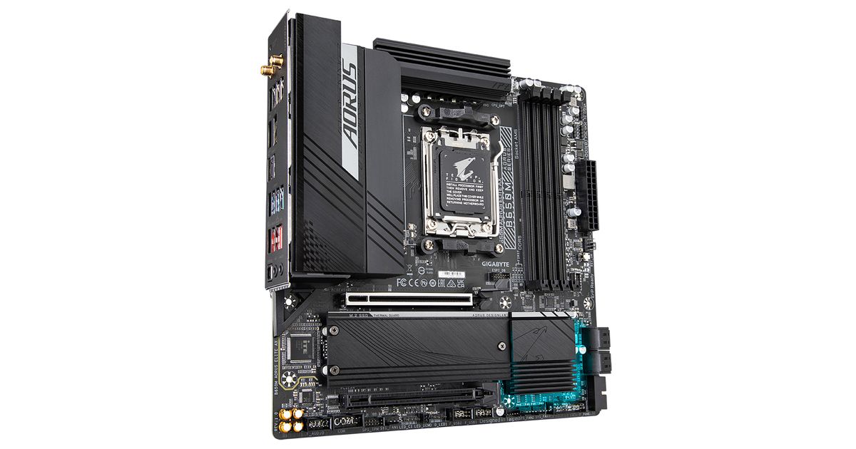 Gigabyte B650M AORUS ELITE AX Motherboard AMD B650 Socket AM5 Micro ATX ...