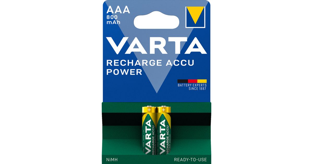 Recharge Accu Power 800 mAh AAA Batterien