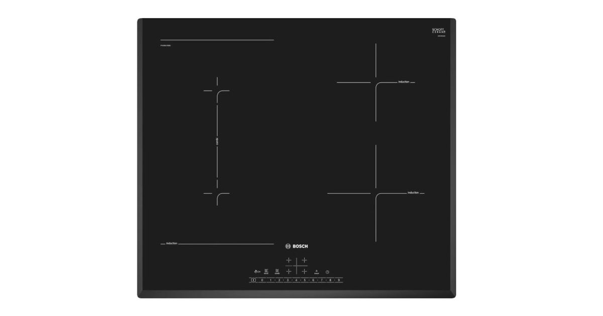 Bosch Serie 6 PVS651FB5E hob Black Builtin 60 cm Zoneless induction