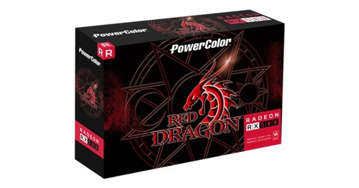 PowerColor Red Dragon AXRX 580 8GBD5-3DHDV2/OC graafikakaart AMD Radeon ...