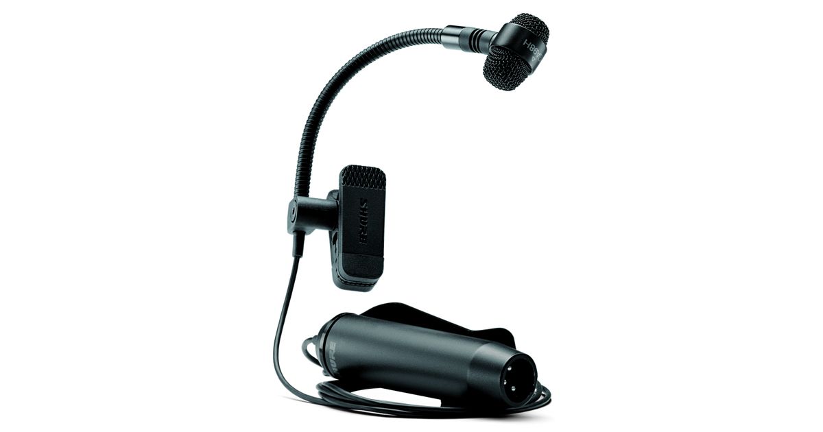 Shure PGA98HXLR Instrument Microphone, Condenser, Cardioid, Gooseneck