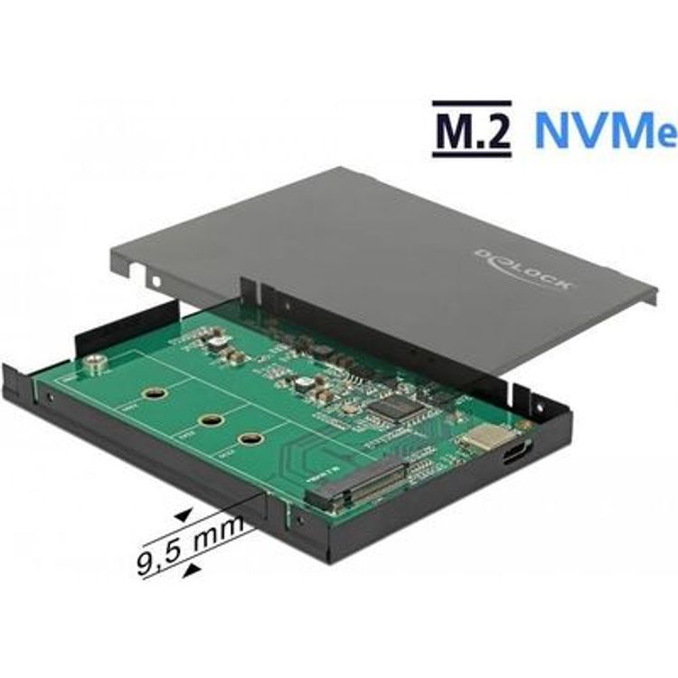 Tootefoto - DeLOCK 42609 k vakettaboks K vaketta korpus Must M.2