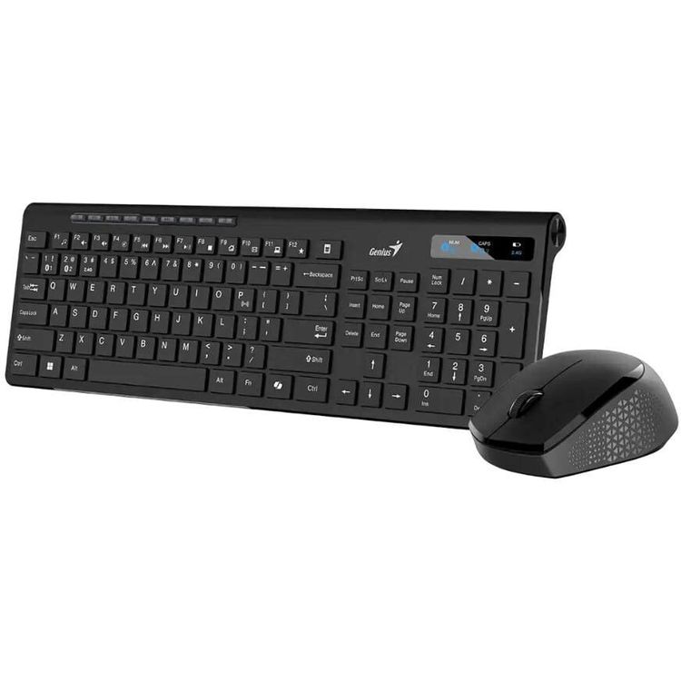 Tootefoto - GENIUS komplekt klavesnice + hiir SlimStar 8230, Bezdr tov komplekt, CZ+SK, ern