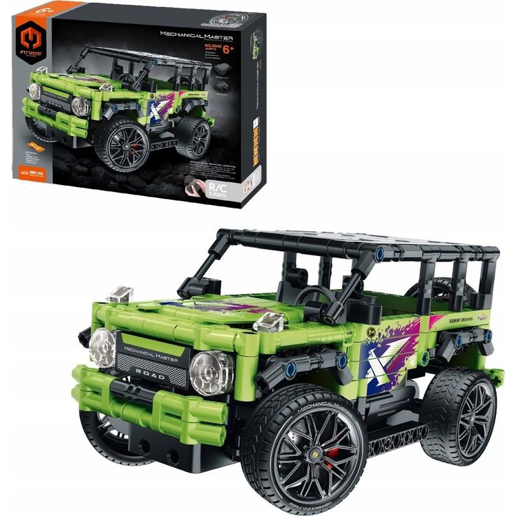 Tootefoto - Blocks RC jeep lime 484pcs