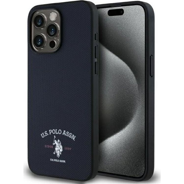 Tootefoto - US Polo USHCP15XPARV iPhone 15 Pro Max 6,7" tumesinine/merepunane prinditud DH logo