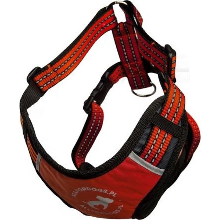 Tootefoto - All For Dogs Red sport harness. XS 34-54cm
