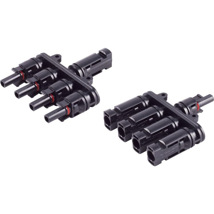 Tootefoto - shiverpeaks -PV4 T-Adapter Set, 4/1, IP68, 1.5kV, schwarz (BS02-21014)