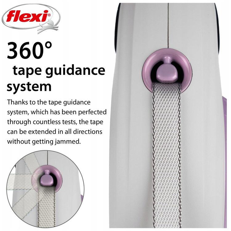 Tootefoto - Flexi Tape 7 m, reguleeritava pikkusega, helelilla