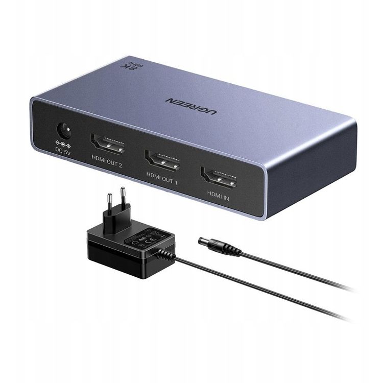 Tootefoto - Ugreen Rozdzielacz HDMI Ugreen CM694 1x2, 8K, 60Hz (czarny)