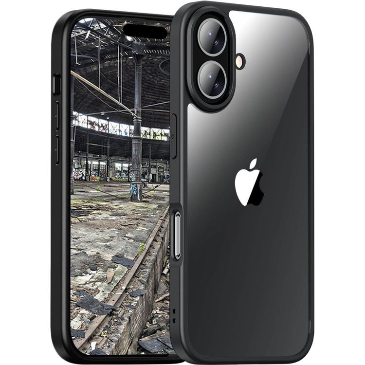 Tootefoto - JT Berlin BackCase Pankow Hybrid| Apple iPhone 16| schwarz/transparent| 11094 (11094)