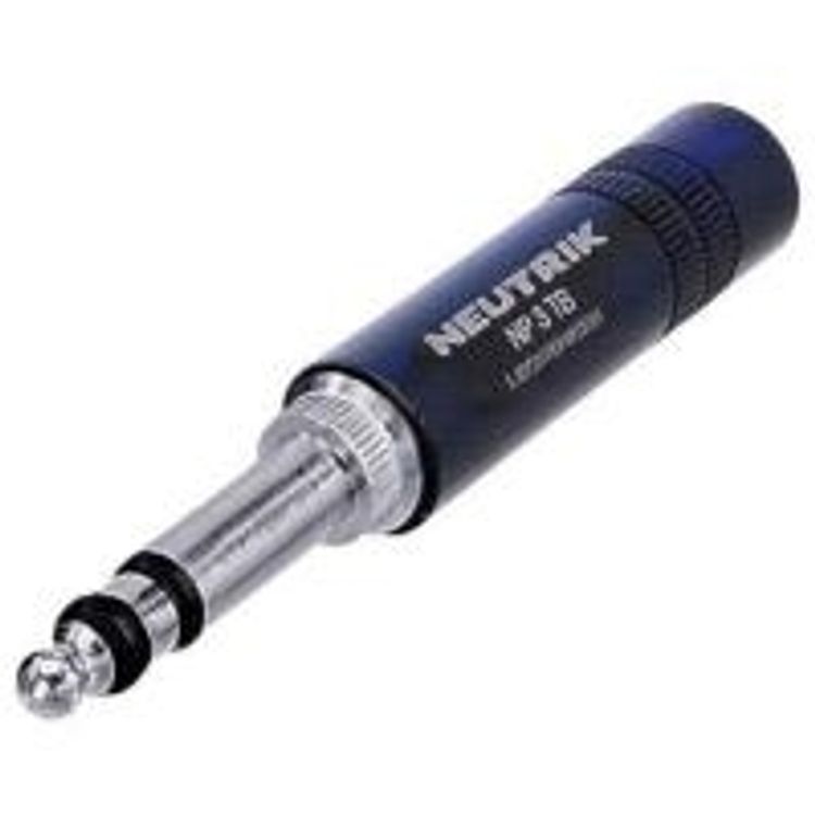Tootefoto - Neutrik Klinken-Steckverbinder 6.35 mm Stecker, gerade Polzahl: 3 Stereo Schwarz NP3TB-B 1 St. (NP3TB-B)