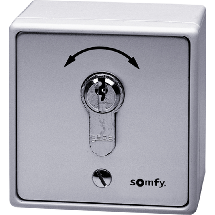 Tootefoto - Somfy 1871148 Door Opener Key Switch Flush Mount, Surface-Mount