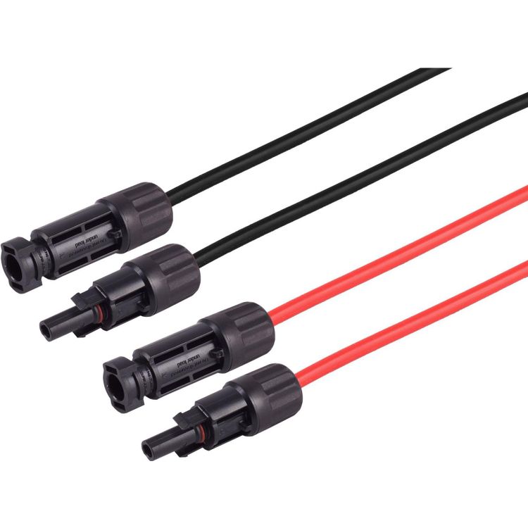 Tootefoto - S/CONN maximum connectivity MC4 Verl ngerung, 6mm , 2er Set rot/schwarz, 15m (02-330816)
