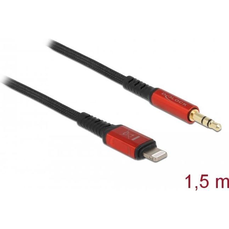 Tootefoto - DeLOCK 86587 audiokaabel 1,5 m 3.5mm Lightning Must