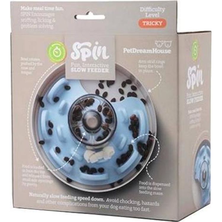Tootefoto - Pet Dream House Pet Dream House Spin Ufo Maze Baby Blue Interaktive Slow Feeder