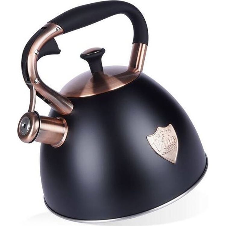 Tootefoto - Vilde veekeetja vilega, teras, must, 3 l