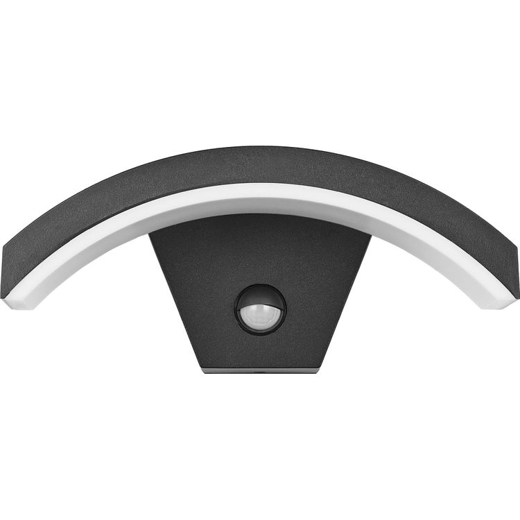 Tootefoto - Pilea juhitud 9W, PIR -anduriga aialamp, 700lm, IP54, 4000K, must