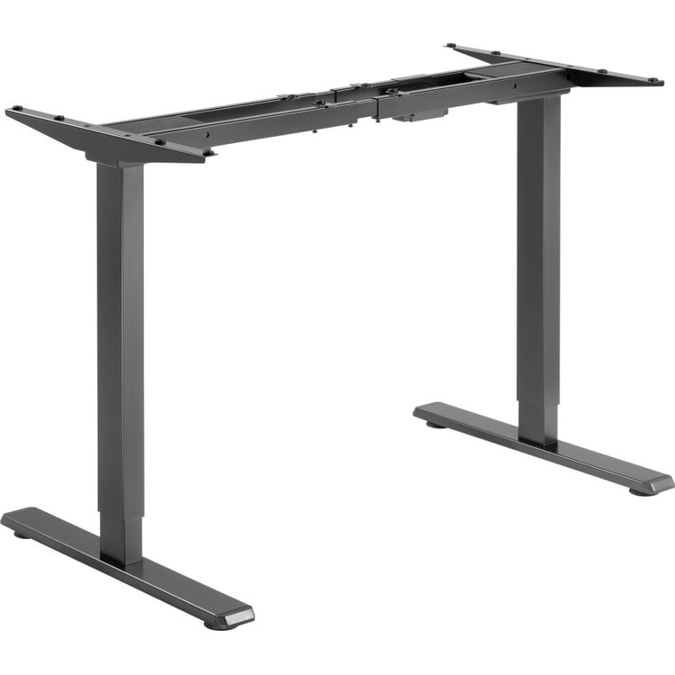 Tootefoto - Powerton desk Desk frame / base, electrically adjustable, spacing adjustment 500mm, anti-collision system, black, load capacity 100 kg, Powerton