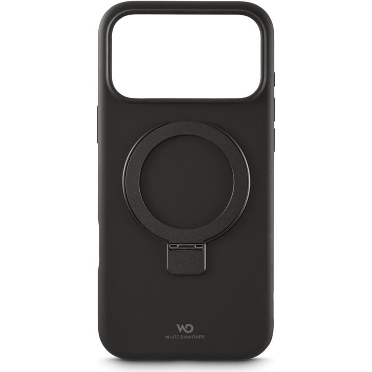 Tootefoto - White Diamonds Cover Mag Urban Stand Case f r Apple iPhone 17 Pro Max, Schwarz (00019488)