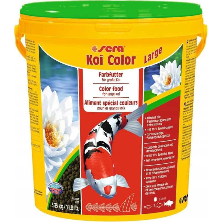 Tootefoto - Sera Koi Color Large 21 l, granulat - pokarm postawowy dla Koi