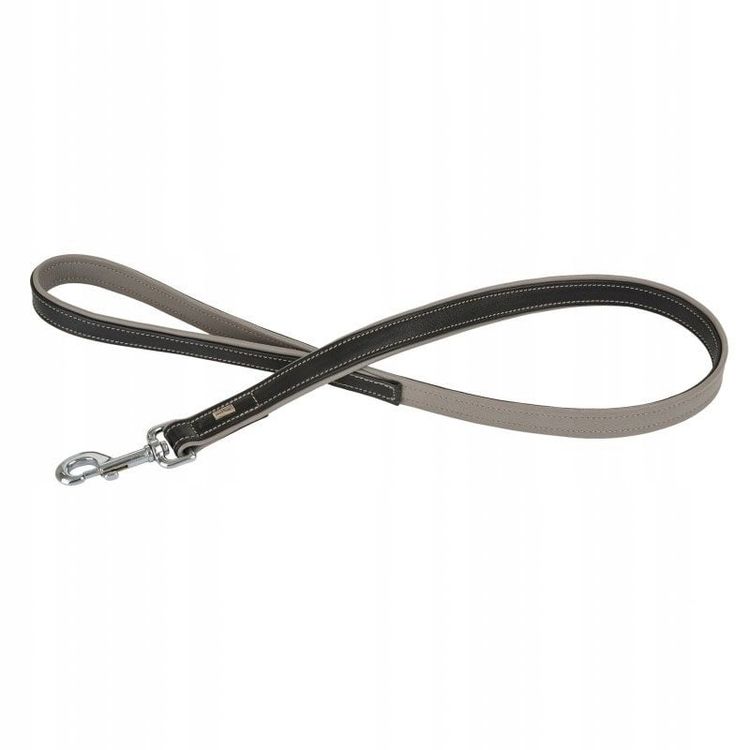 Tootefoto - Nahast kaelapael, S: 20 mm / 100 cm, must/hall