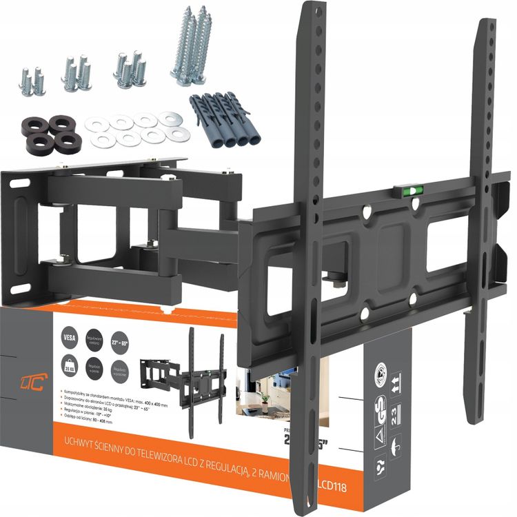 Tootefoto - Seinakinnitus LCD 37-99" reguleerimisega, 2 haru
