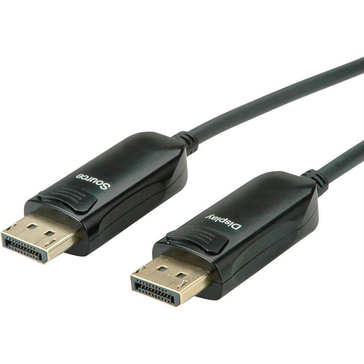 Tootefoto - ROLINE DisplayPort v1.4 Kabel AOC 8K60 ST/ST 15m - Kabel - Digital/Display/Video - 15 m (14.01.3491)