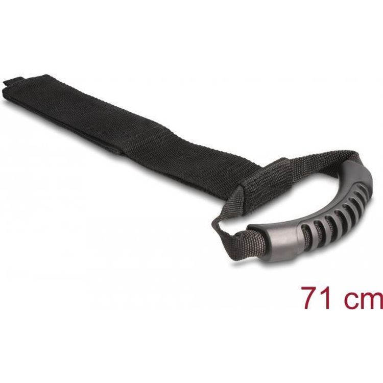 Tootefoto - DeLOCK 19590 konksuga ja aasaga kinnitus Nailon Must 2 tk