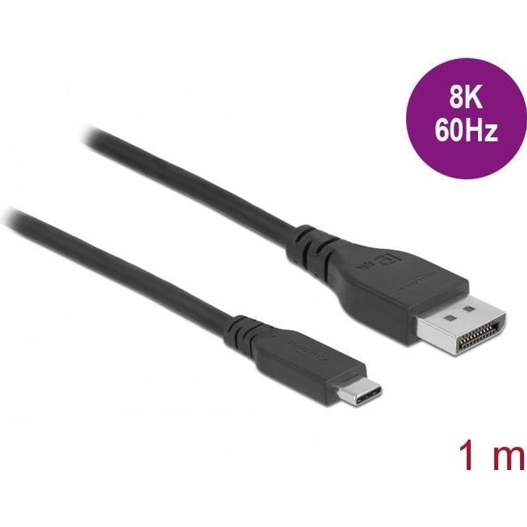 Tootefoto - DeLOCK 86038 videokaabliadapter 1 m USB t p-C DisplayPort Must