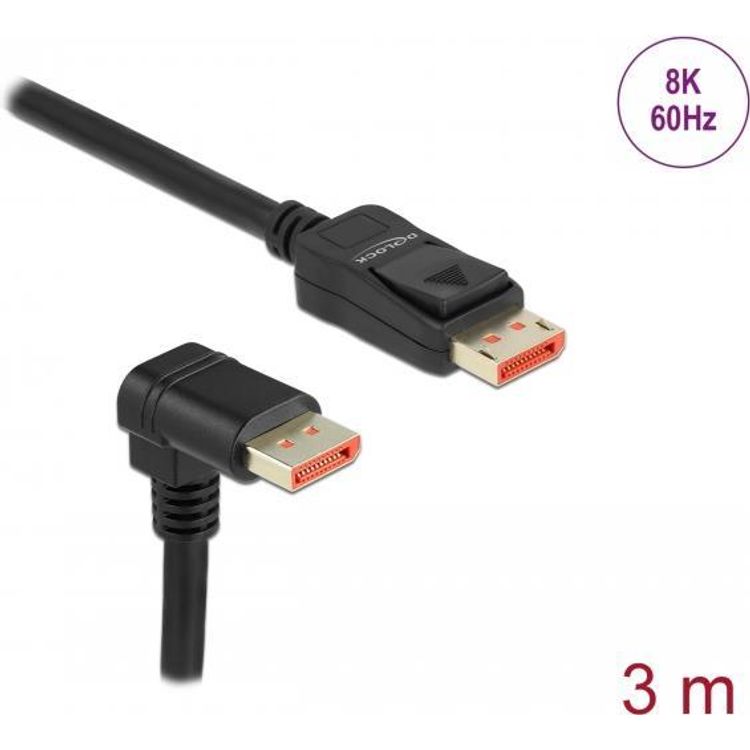 Tootefoto - DeLOCK 87052 DisplayPort-kaabel 3 m Must
