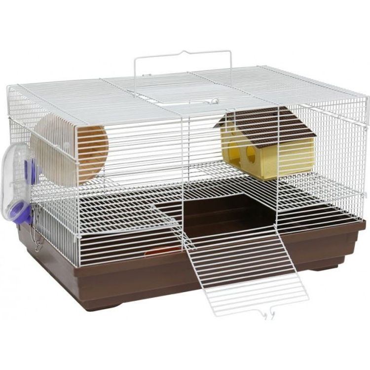 Tootefoto - Panama Pet Panama Pet Rodent Cage 47x30x27 cm white / blue