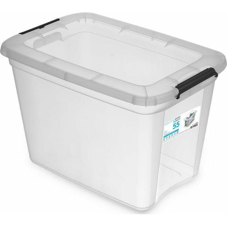 Tootefoto - ORPLAST Pojemnik Z Klipsami 55l RobuStore 1972 Transparentny