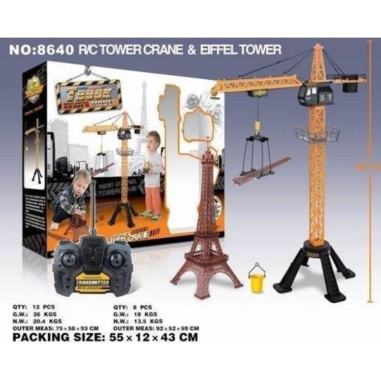 Tootefoto - R / C crane with Eiffel Tower
