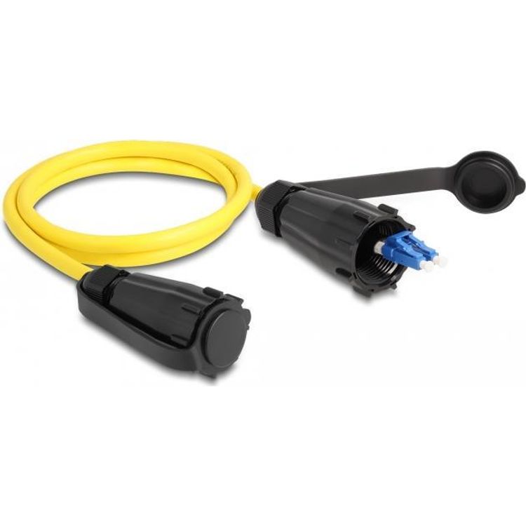 Tootefoto - DeLOCK 87887 kiudoptiline kaabel 1 m LC Kollane