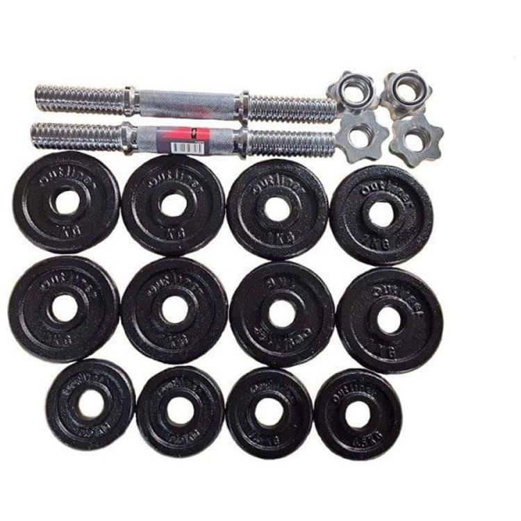 Tootefoto - 15KG CAST IRON DUMBBELL SET