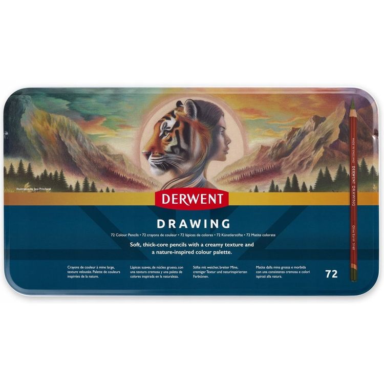 Tootefoto - Derwent Joonistuspliiats - 72stk Tin