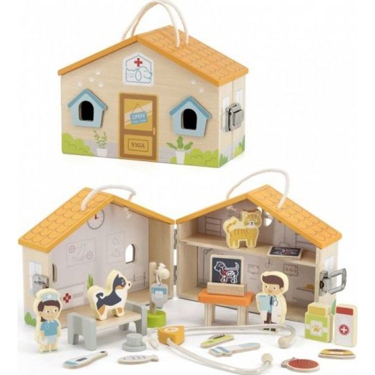 Tootefoto - Viga m nguasjade puidust loomakliiniku veterinaarhaigla