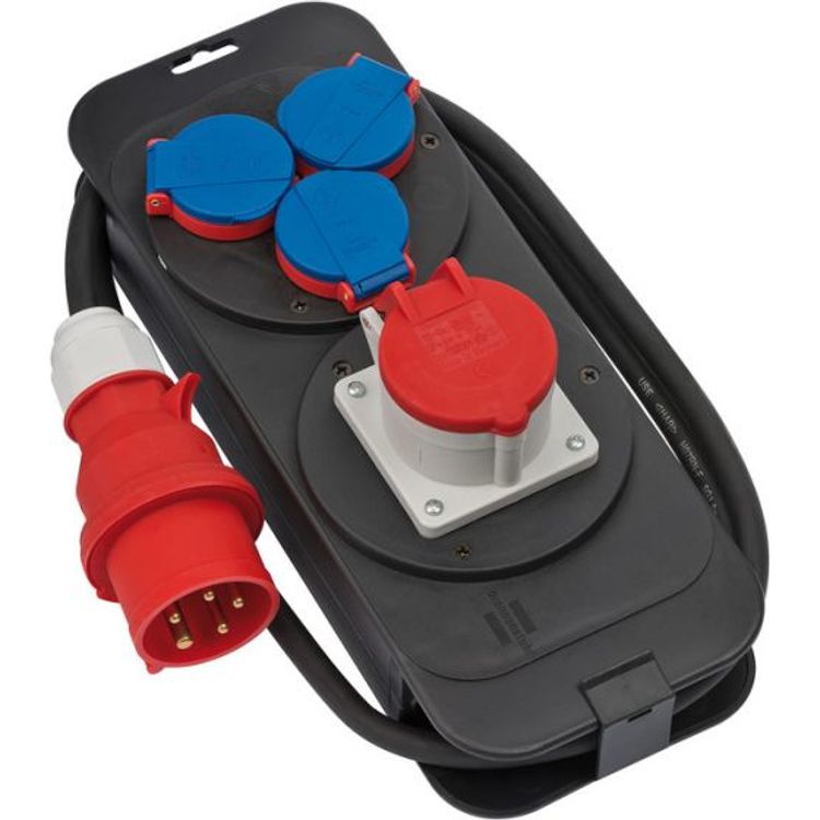 Tootefoto - Brennenstuhl 1151600010 toitejaotuskomponent (PDU) 4 vahelduvvoolu kontakt Must, Sinine, Punane