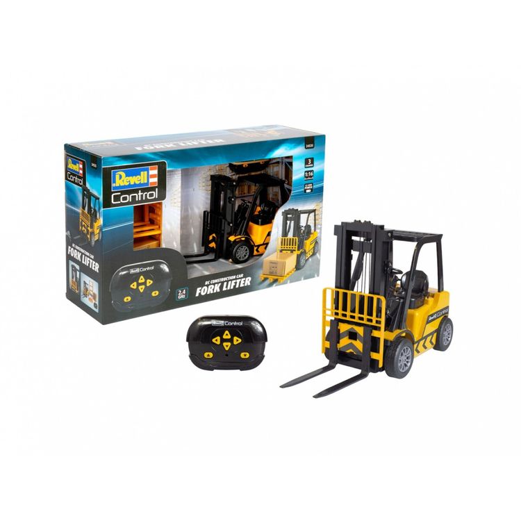 Tootefoto - Revell Control 24535 Construction Car Forklifter 1:16 RC Einsteiger Funktionsmodell Elektro Gabelstapler (24535)