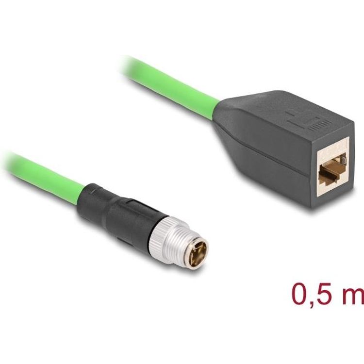 Tootefoto - DeLOCK 60572 Netzwerkkabel Gr n 0,5 m SF/UTP (S-FTP) (60572)